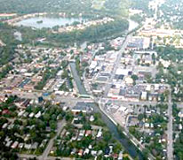 Aerial photo of Broad Ripple